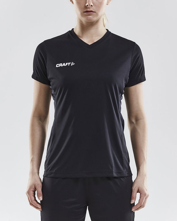 Craft Sport-Shirt (Jersey) Squad Solid - loose fit, quick-drying - black Women